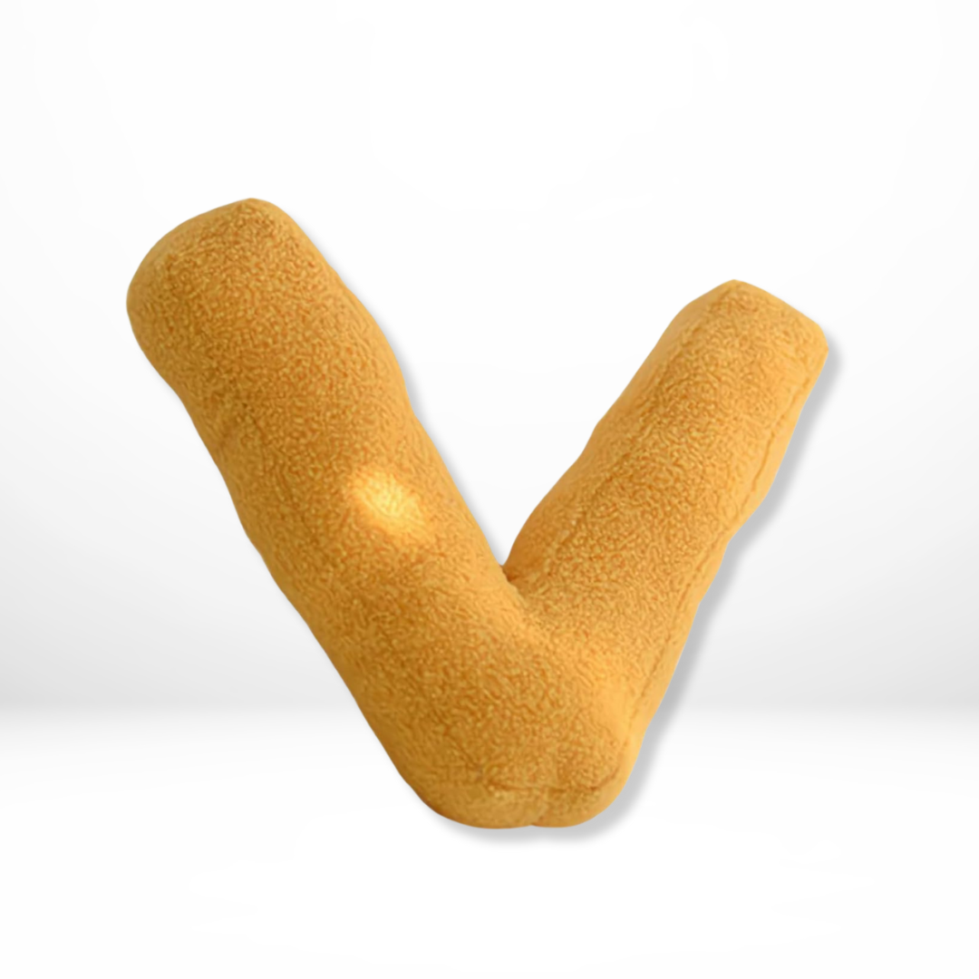 Throw Pillow Letter Shaped Sherpa Fleece Plush Stuffed Decorative Alphabet - Image 23