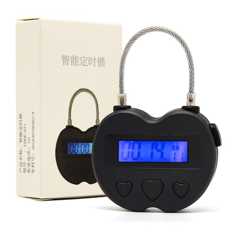 Timer Lock Padlock with Flexible Steel Cable and Digital Lcd Display Safe With Time Delay - Image 3
