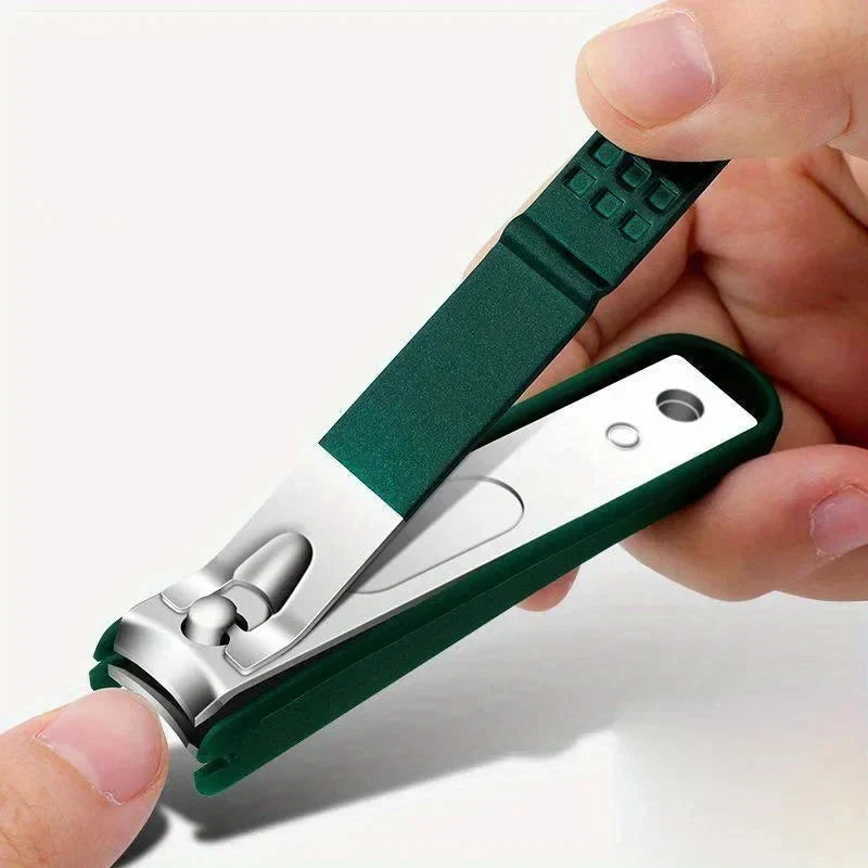 Toe Nail Clipper Set with Stainless Steel Blades Metal File and Storage Case - Image 4