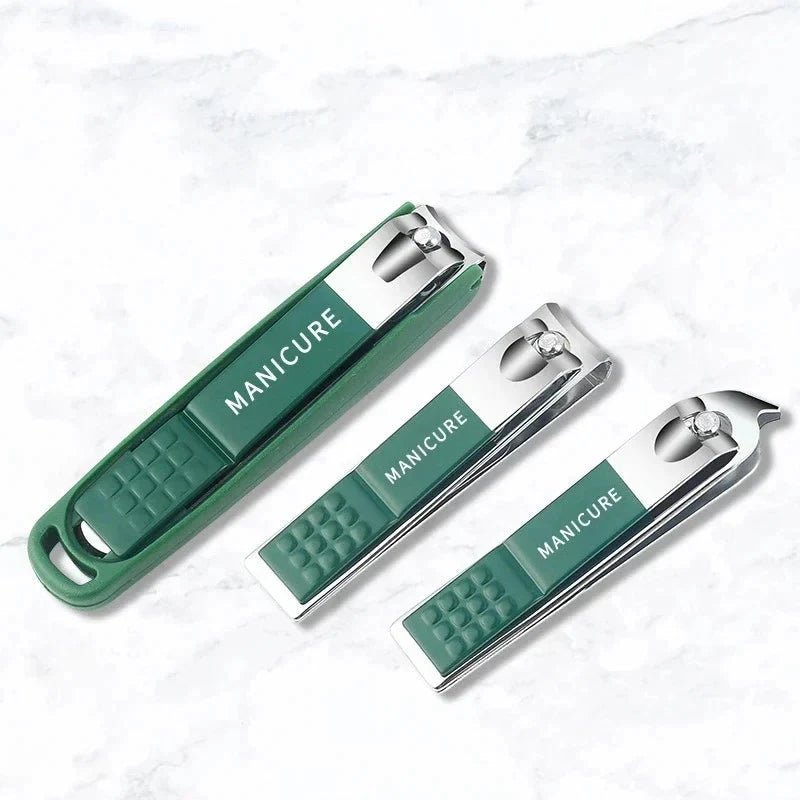 Toe Nail Clipper Set with Stainless Steel Blades Metal File and Storage Case - Image 6