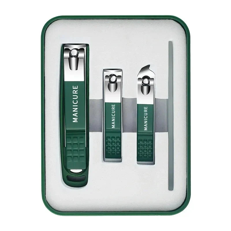 Toe Nail Clipper Set with Stainless Steel Blades Metal File and Storage Case - Image 8
