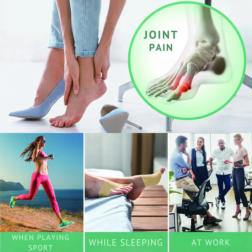 Toe Spacers for Bunions with Gel Pad and Elastic Sleeve for Forefoot Support - Image 2