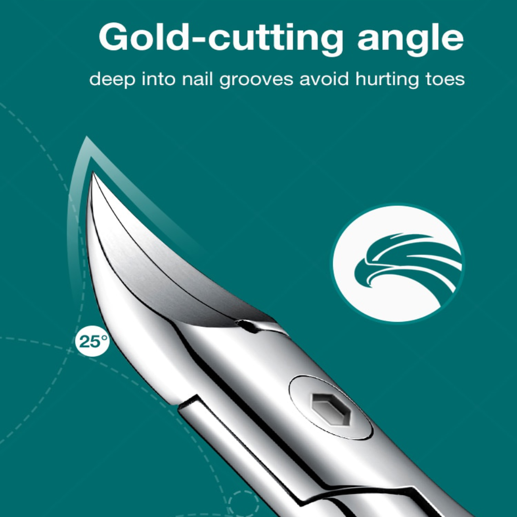 Toenail Clippers for Seniors with Curved Blades Heavy Duty Stainless Steel - Image 1