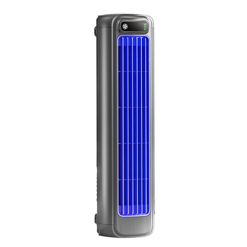 Tower Fan Portable Rechargeable Cordless LED Desktop - Image 1