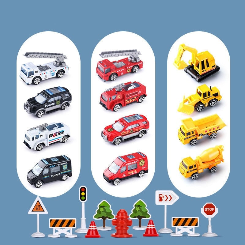 Toy Airplane Play Set with Jet Aircraft Mini Vehicles and Fold-Out Ramps - Image 7