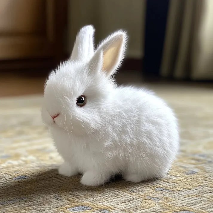 Toy Rabbit Bunny Plush Realistic Interactive Stuffed Animal - Image 1