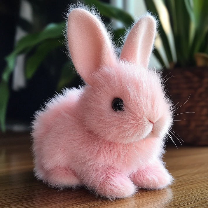 Toy Rabbit Bunny Plush Realistic Interactive Stuffed Animal - Image 3