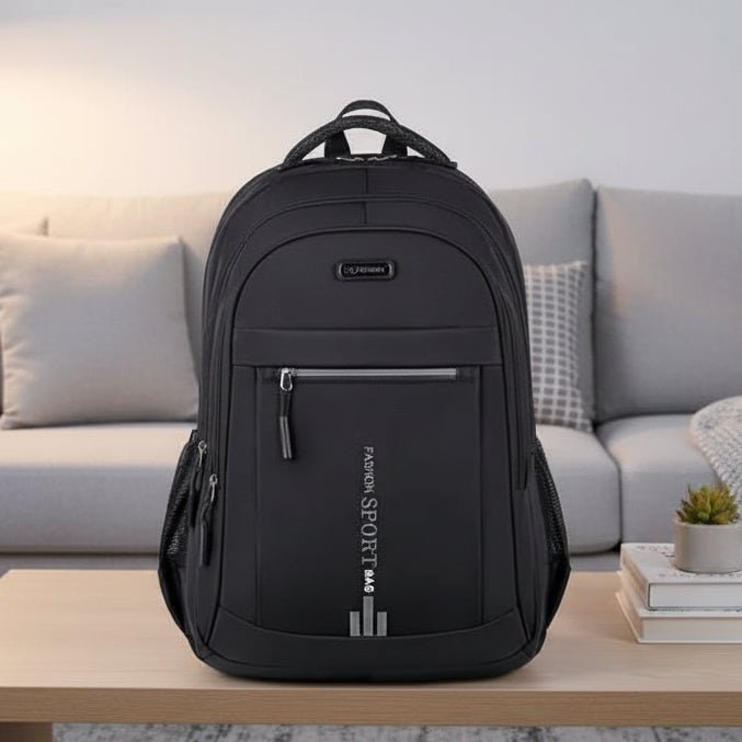Travel Backpack Men Waterproof Work Multi-Compartment Mesh Padded Shoulder Straps - Image 1