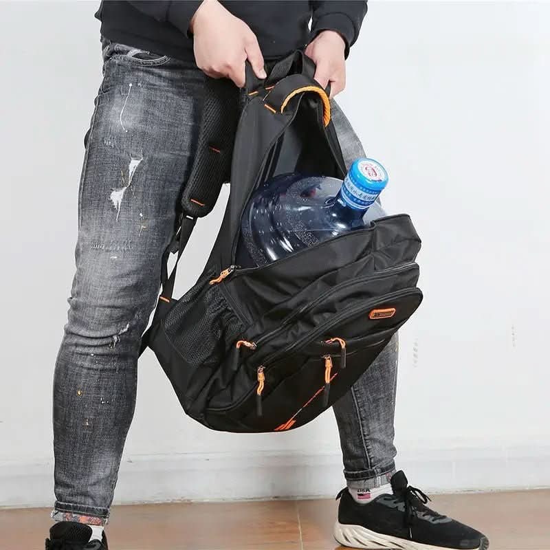 Travel Backpack Men Waterproof Work Multi-Compartment Mesh Padded Shoulder Straps - Image 4