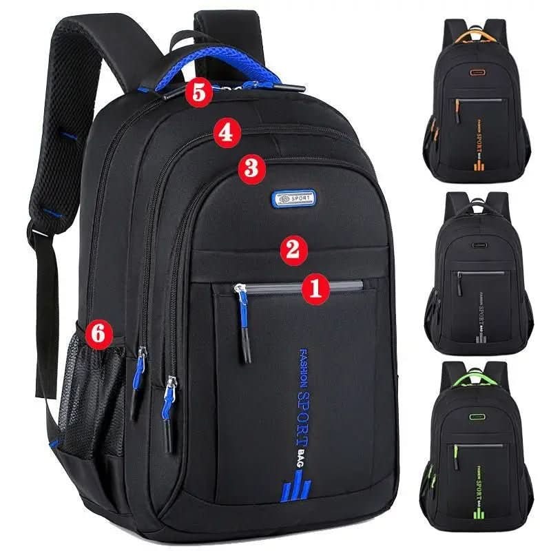 Travel Backpack Men Waterproof Work Multi-Compartment Mesh Padded Shoulder Straps - Image 8