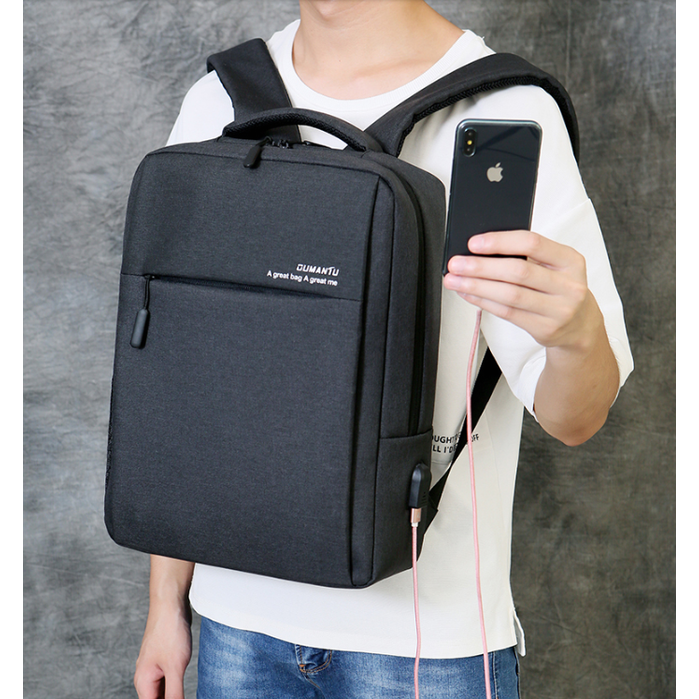 Travel Laptop Backpack with Slim Padded Compartment and USB Charging Port - Image 1