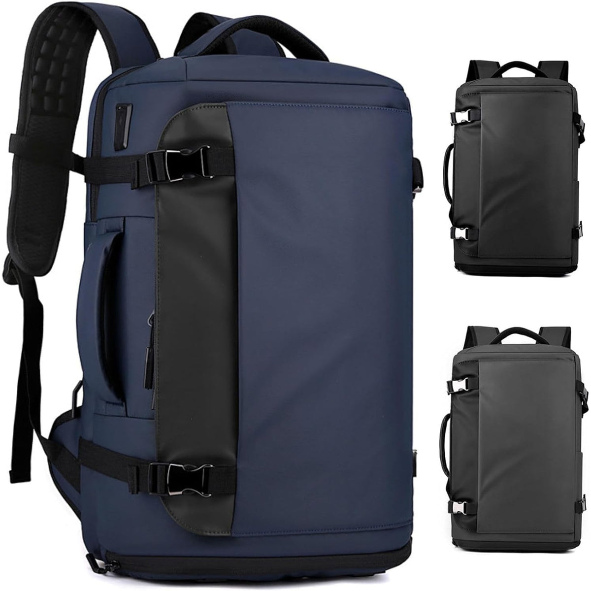 Travel Laptop Backpack with USB Charging Port Water-Resistant Carry on for Business - Image 2