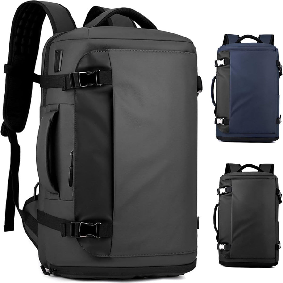 Travel Laptop Backpack with USB Charging Port Water-Resistant Carry on for Business - Image 6
