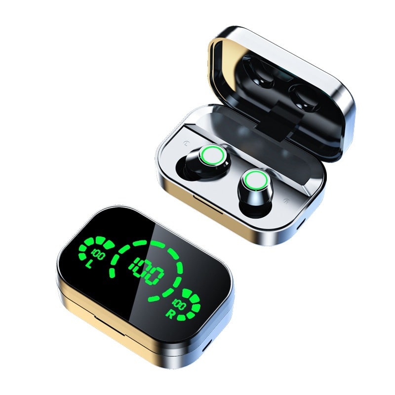 True Wireless Earbuds with Mic and Digital Display in Ear Bluetooth Tws Waterproof - Image 7
