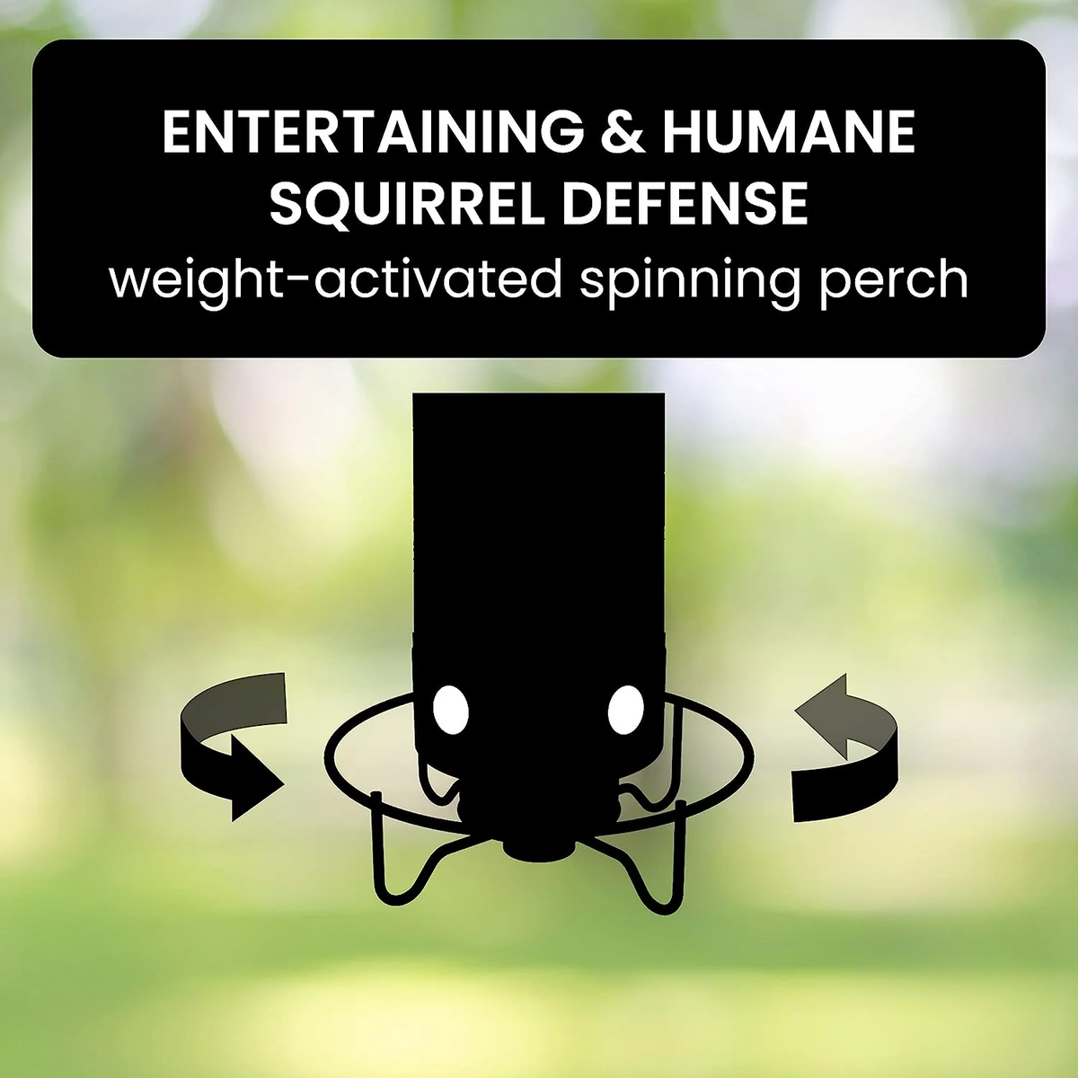 Tube Bird Feeder with Weight-Activated Spinning Perch Squirrel Proof Guard Cardinal - Image 4