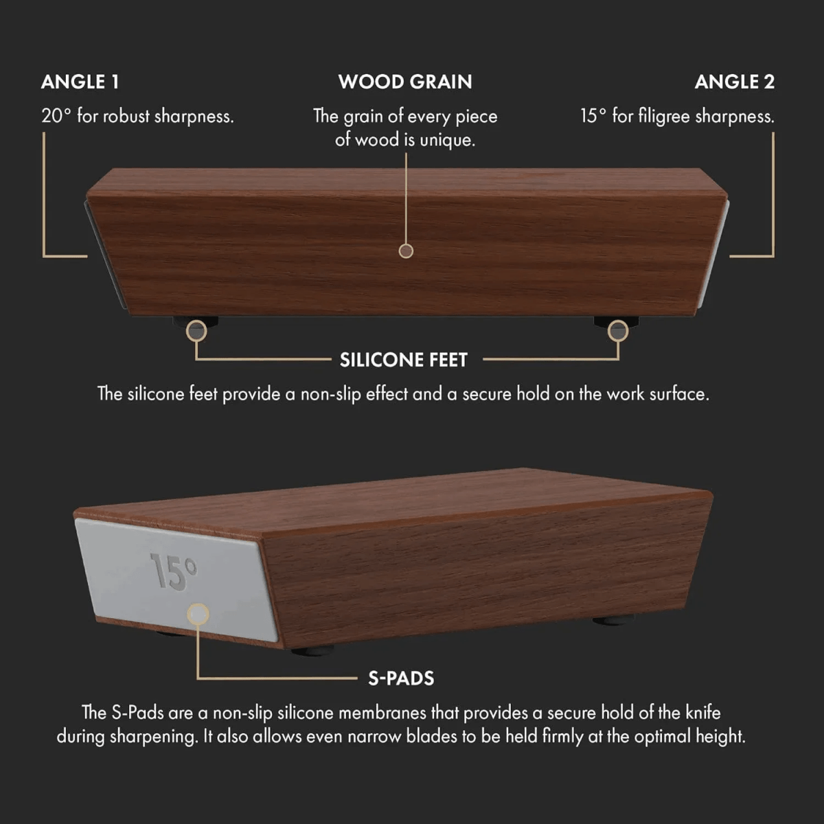 Tumbler Knife Sharpener Rolling Portable Handheld Wood Magnetic Angle Diamond Roller - Image 10