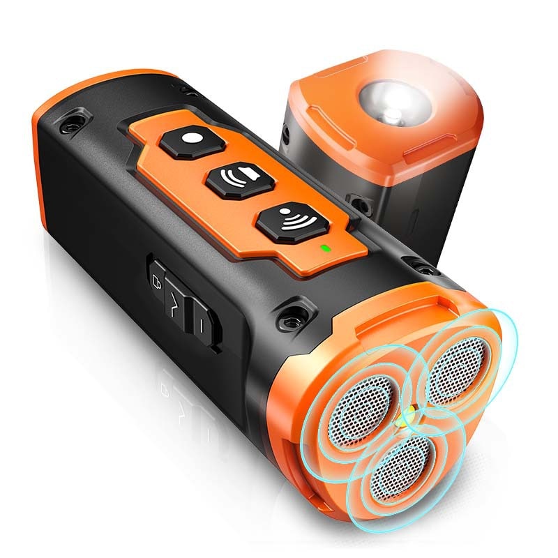 Ultrasonic Dog Deterrent Device and Repeller with LED Flashlight and Wrist Strap - Image 1