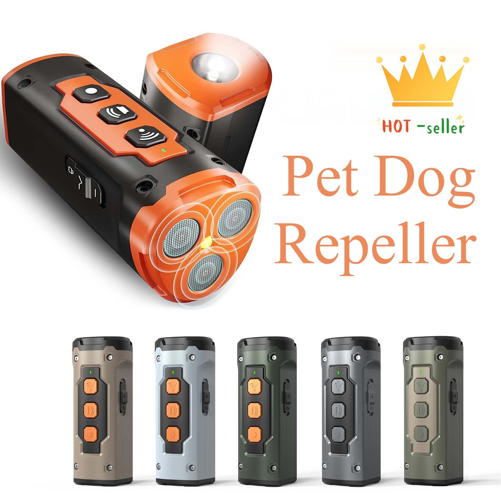 Ultrasonic Dog Deterrent Device and Repeller with LED Flashlight and Wrist Strap - Image 5