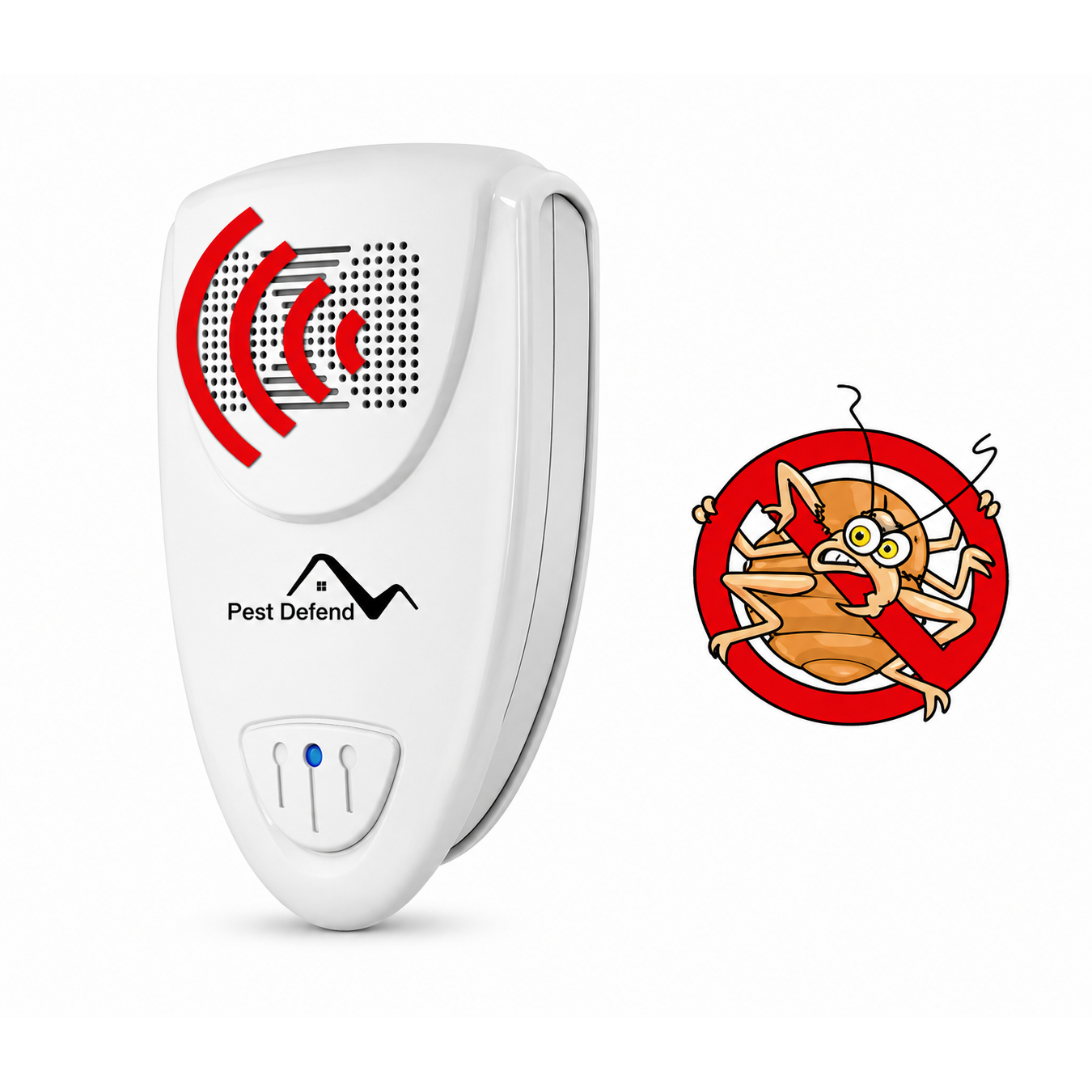 Ultrasonic Pest Repeller Insect Plug-In LED Portable - Image 1
