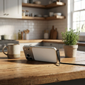 Usb-C to Cable with Integrated Folding Phone Stand and Braided Charging Cord - Image 1