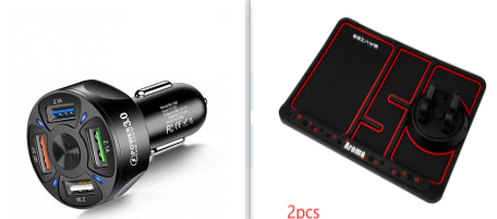 USB Car Charger and Phone with Four Ports Qc 3.0 Fast Charge and LED Indicator Usbc - Image 5