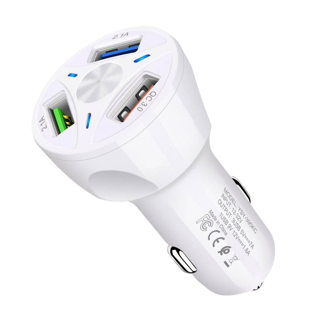 USB Car Charger and Phone with Four Ports Qc 3.0 Fast Charge and LED Indicator Usbc - Image 8