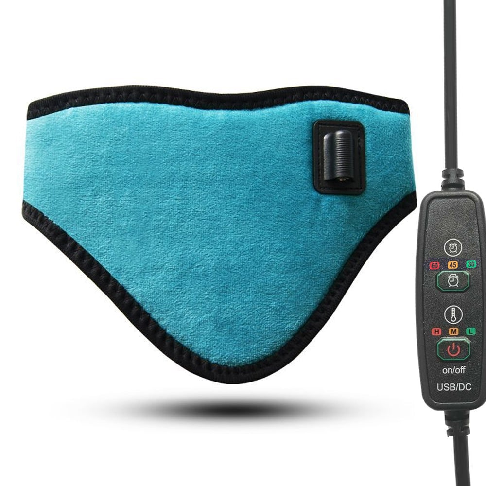 USB Electric Heated Neck Wrap and Heating Pad with Temperature Controller for Pain Relief - Image 4