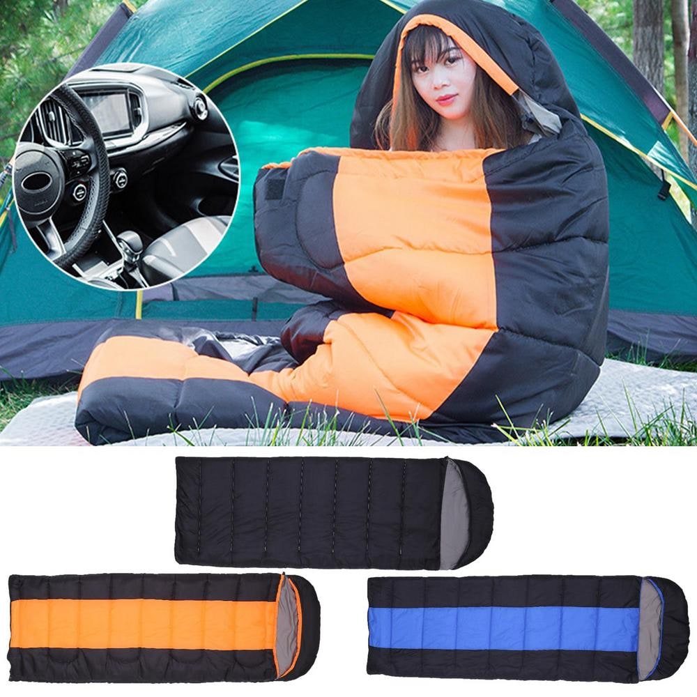 USB Heated Sleeping Bag with Four Heating Zones and Hood and Backpacking - Image 1