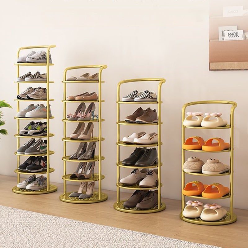 Vertical Shoe Rack Tower with Multi-Tier Metal Storage and Freestanding Compact Design - Image 10