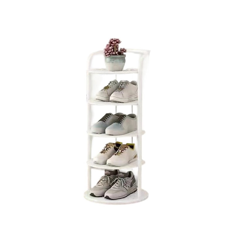 Vertical Shoe Rack Tower with Multi-Tier Metal Storage and Freestanding Compact Design - Image 11