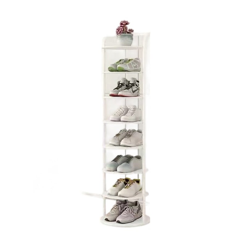 Vertical Shoe Rack Tower with Multi-Tier Metal Storage and Freestanding Compact Design - Image 14