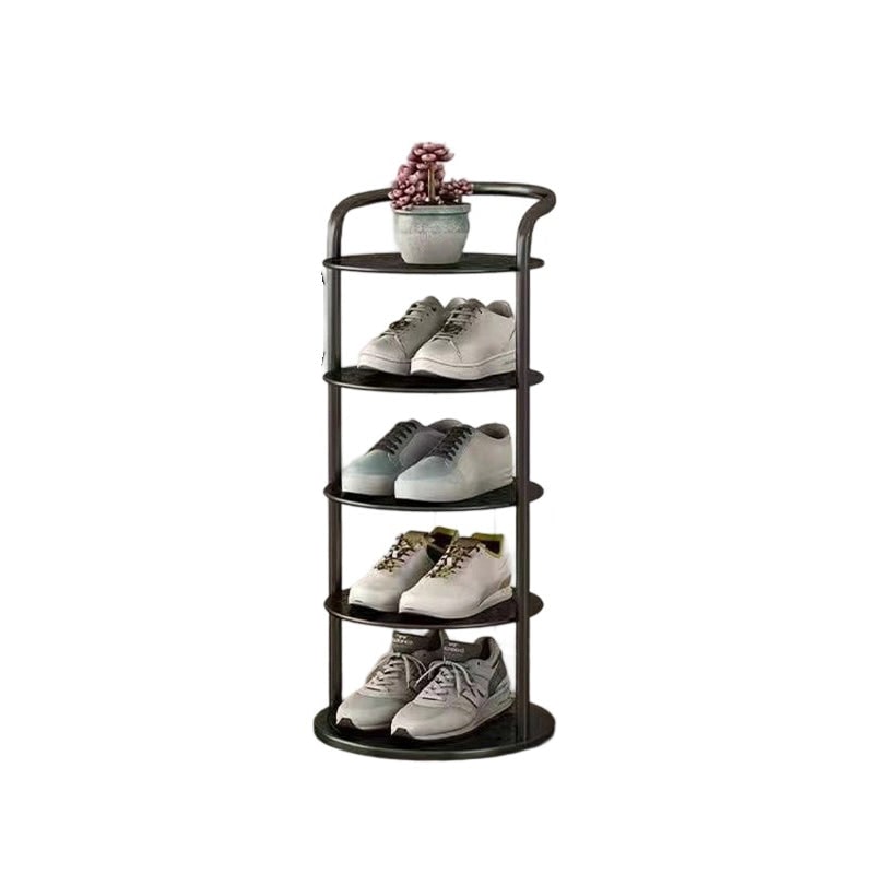 Vertical Shoe Rack Tower with Multi-Tier Metal Storage and Freestanding Compact Design - Image 15