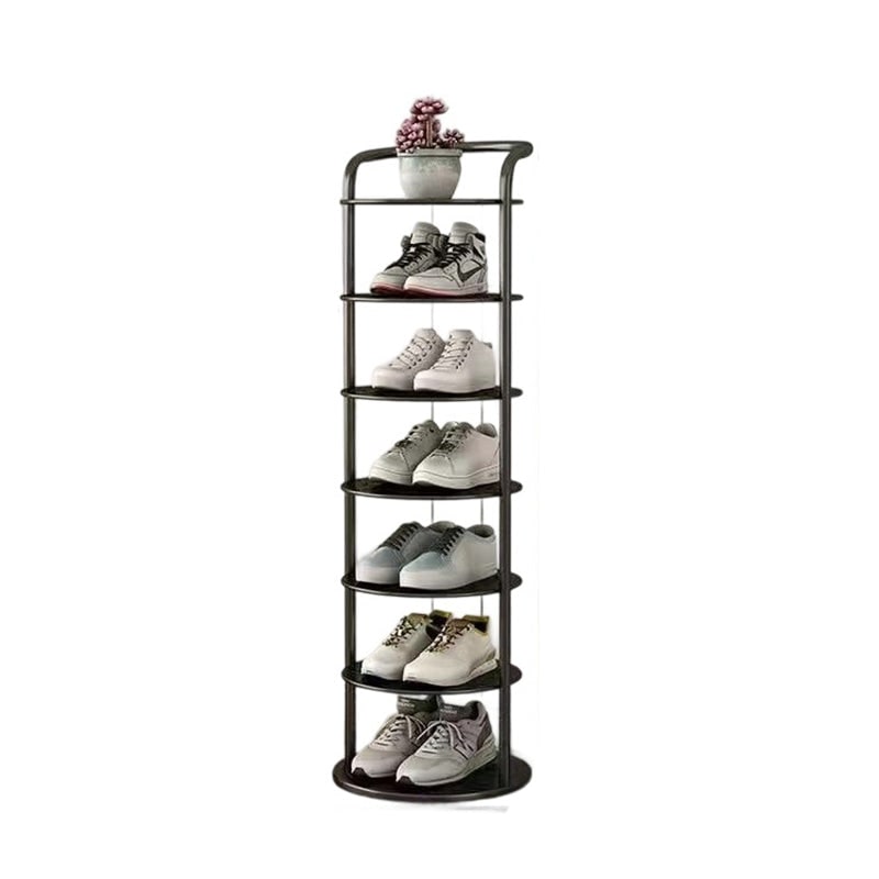 Vertical Shoe Rack Tower with Multi-Tier Metal Storage and Freestanding Compact Design - Image 16