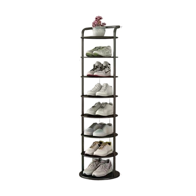 Vertical Shoe Rack Tower with Multi-Tier Metal Storage and Freestanding Compact Design - Image 17