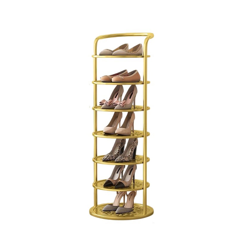 Vertical Shoe Rack Tower with Multi-Tier Metal Storage and Freestanding Compact Design - Image 18