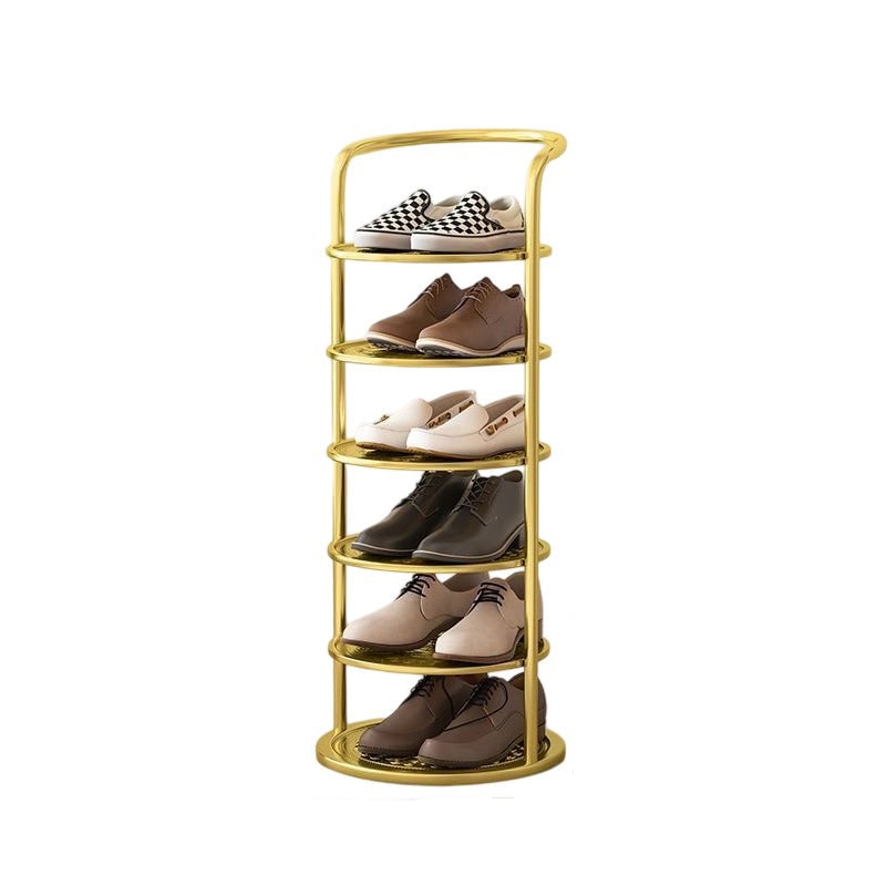 Vertical Shoe Rack Tower with Multi-Tier Metal Storage and Freestanding Compact Design - Image 20