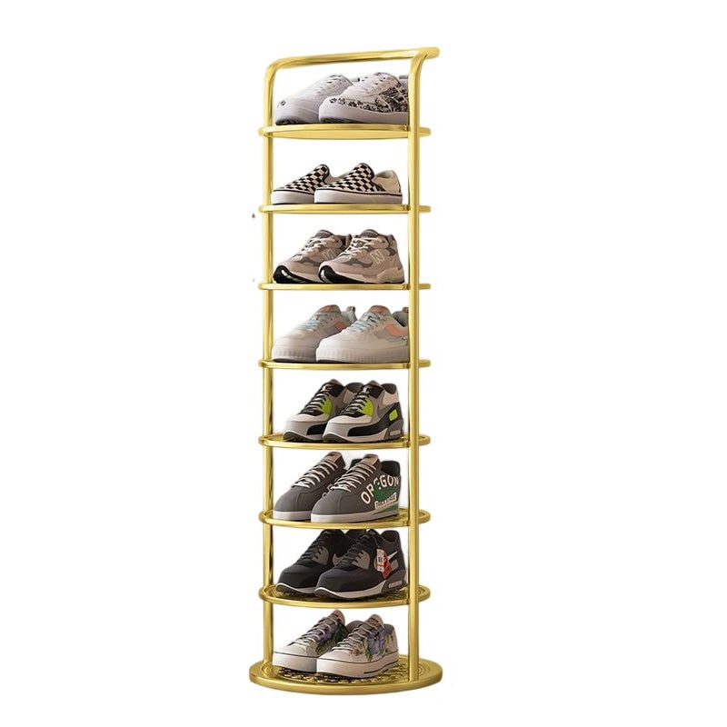 Vertical Shoe Rack Tower with Multi-Tier Metal Storage and Freestanding Compact Design - Image 21