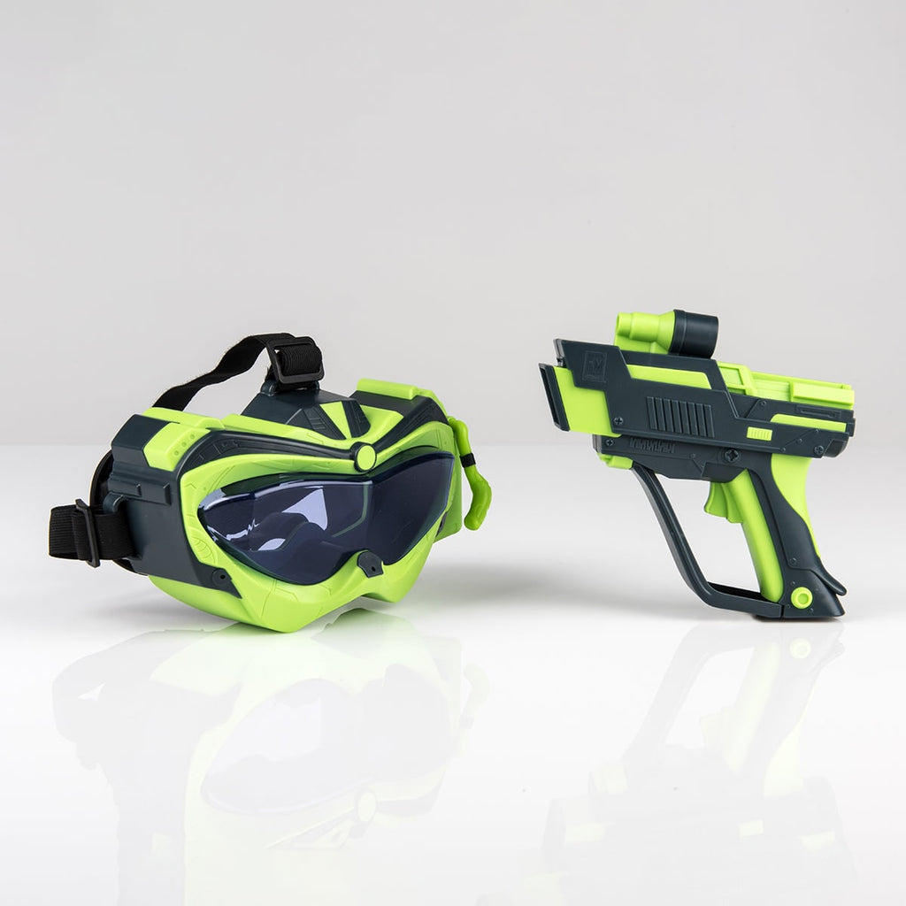 Virtual Reality Blaster Headset Set Adjustable Plastic Green Electronic Toy - Image 2