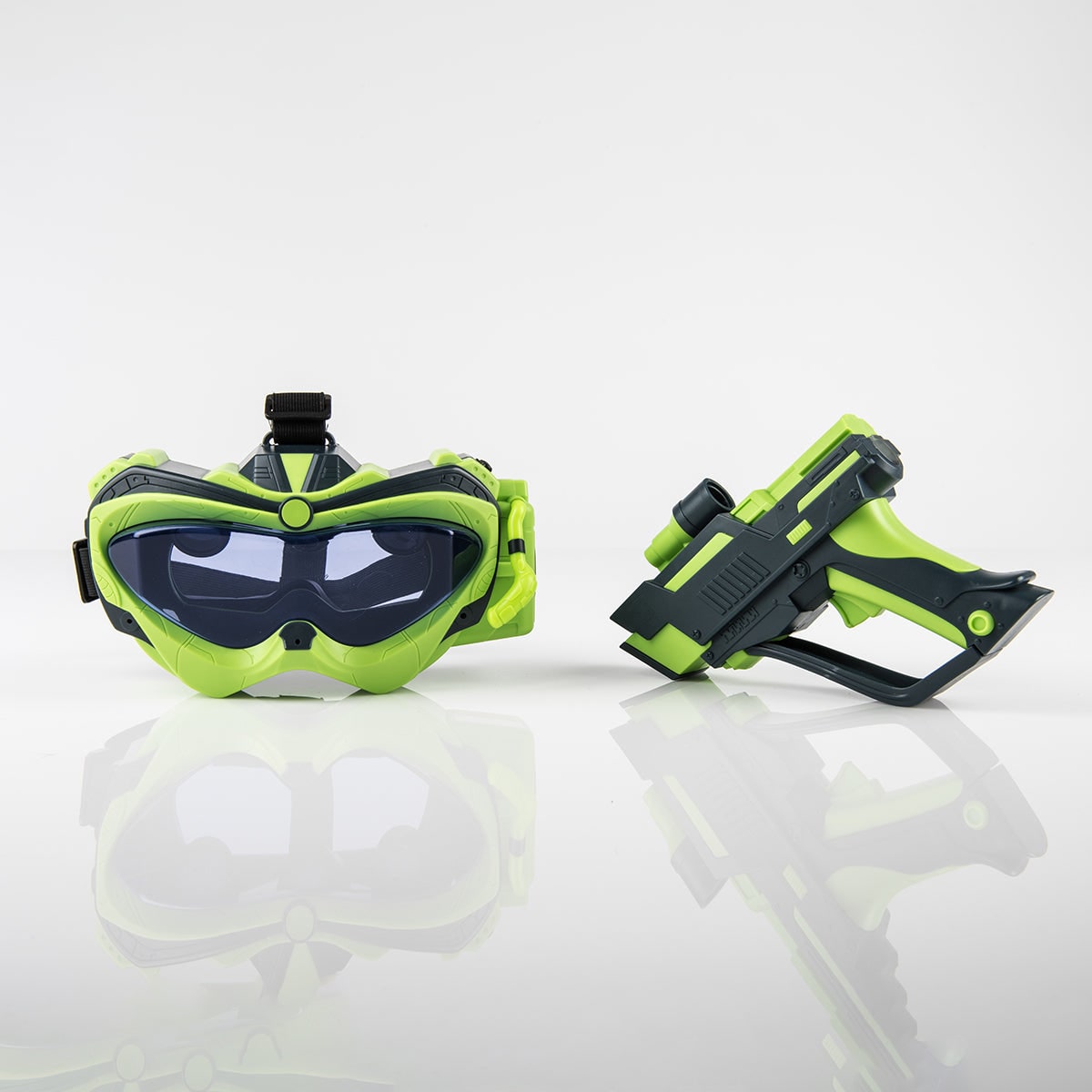 Virtual Reality Blaster Headset Set Adjustable Plastic Green Electronic Toy - Image 6
