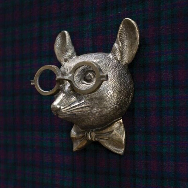Wall Art Animal Head Sculpture with Textured Resin and Antique Gold Finish - Image 8