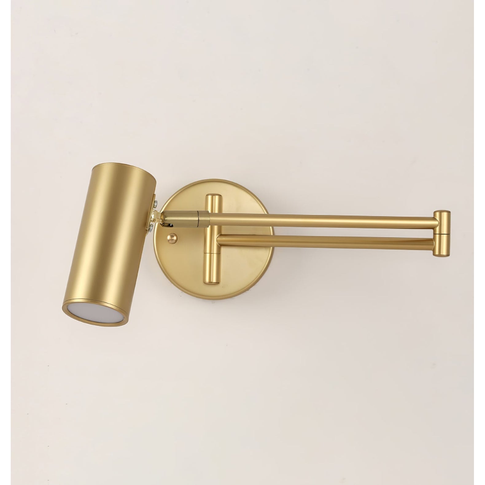 Wall Light Sconce with Adjustable Articulated Arm and Cylindrical Shade Exterior Lantern - Image 13