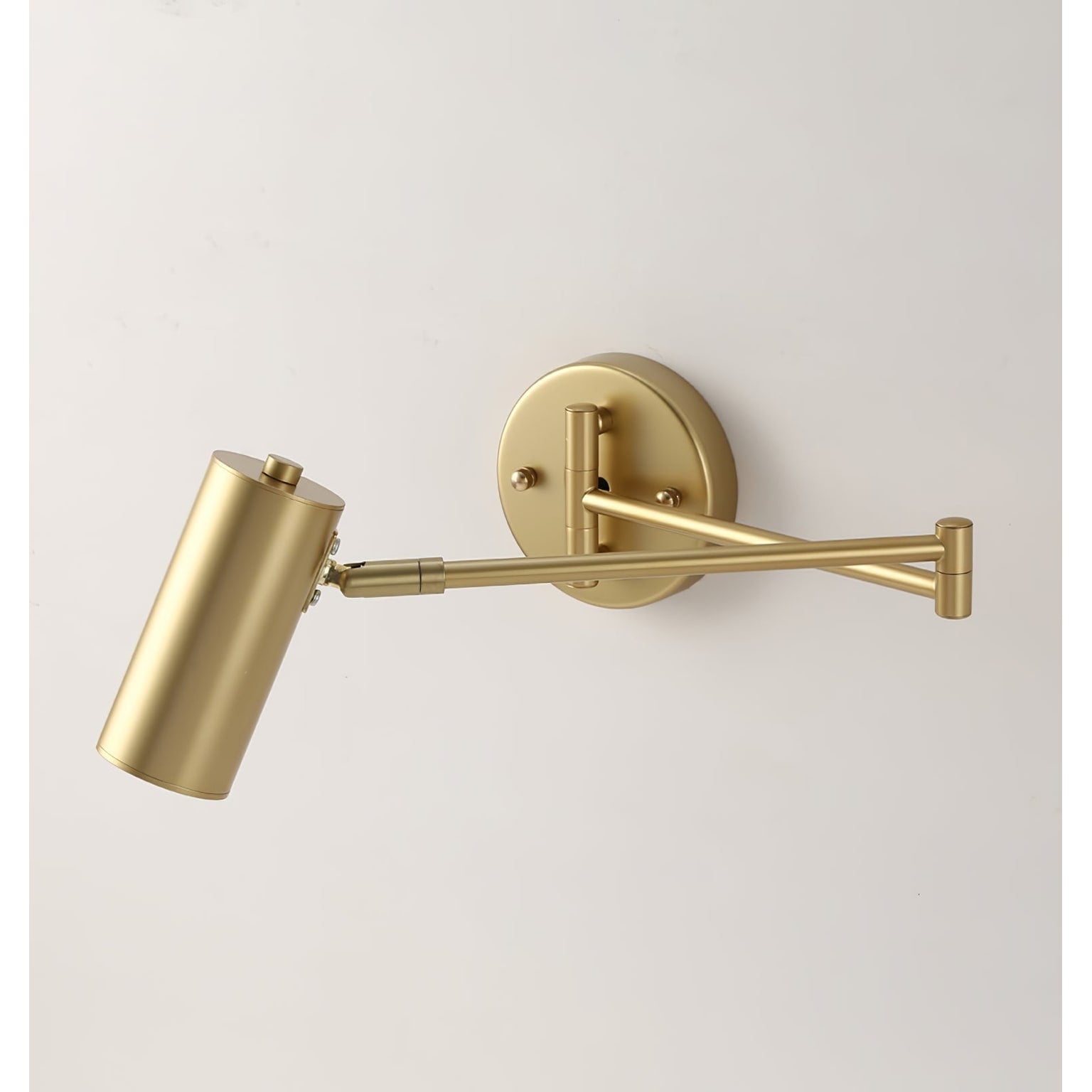 Wall Light Sconce with Adjustable Articulated Arm and Cylindrical Shade Exterior Lantern - Image 22