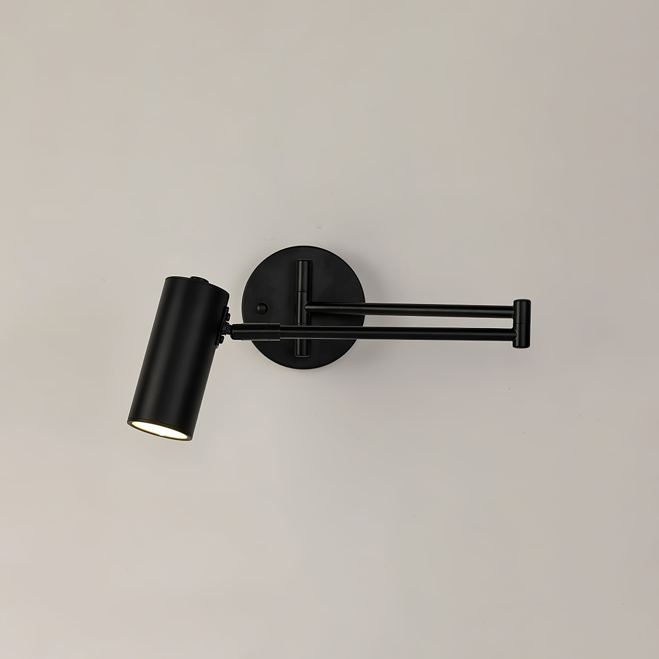 Wall Light Sconce with Adjustable Articulated Arm and Cylindrical Shade Exterior Lantern - Image 24