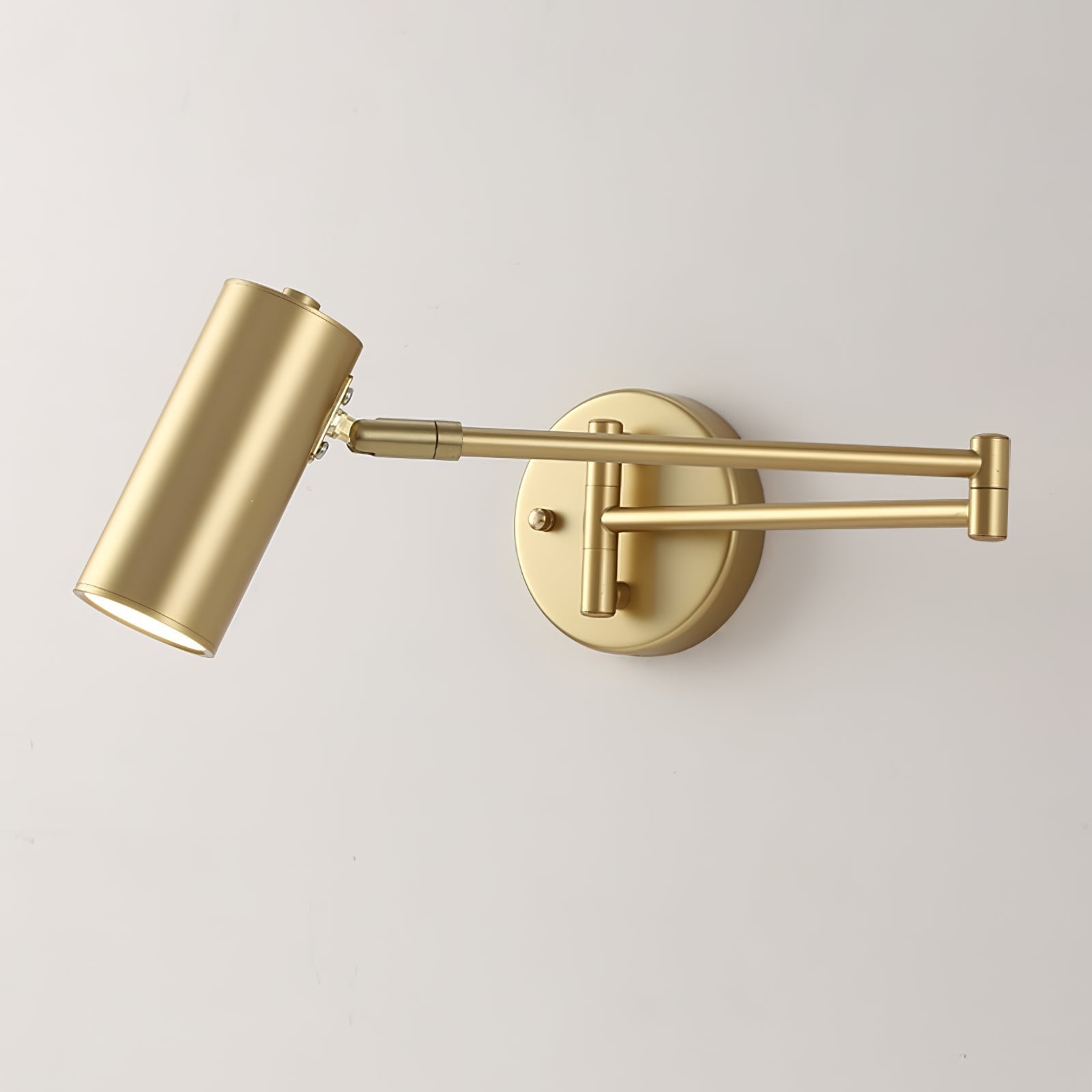 Wall Light Sconce with Adjustable Articulated Arm and Cylindrical Shade Exterior Lantern - Image 26