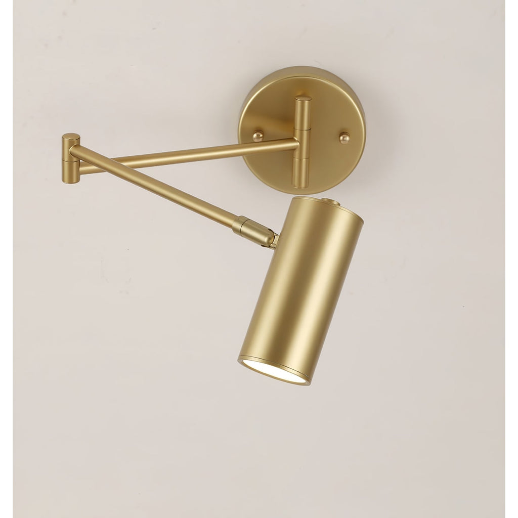 Wall Light Sconce with Adjustable Articulated Arm and Cylindrical Shade Exterior Lantern - Image 28