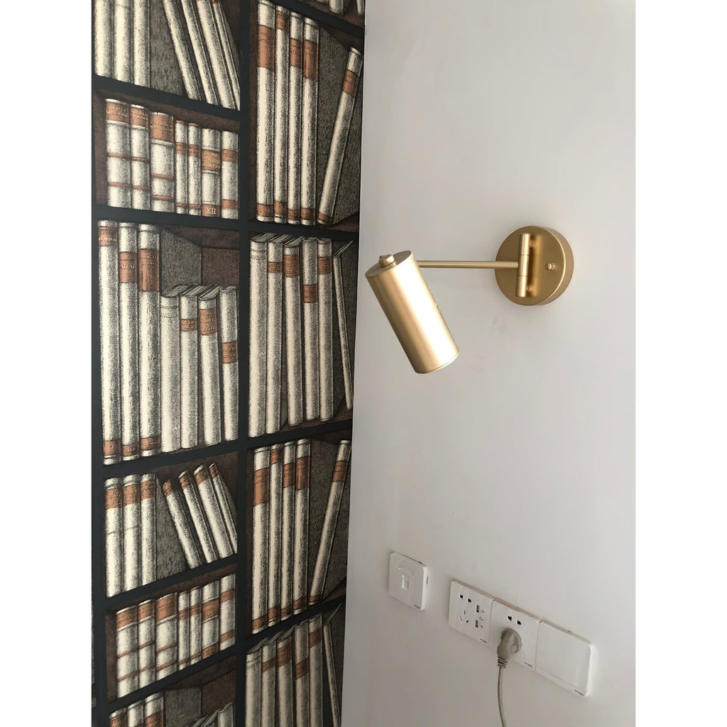 Wall Light Sconce with Adjustable Articulated Arm and Cylindrical Shade Exterior Lantern - Image 31