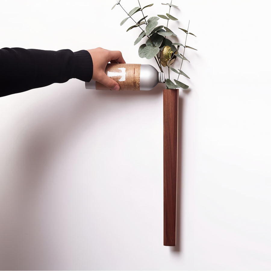 The Walnut Wall Vase