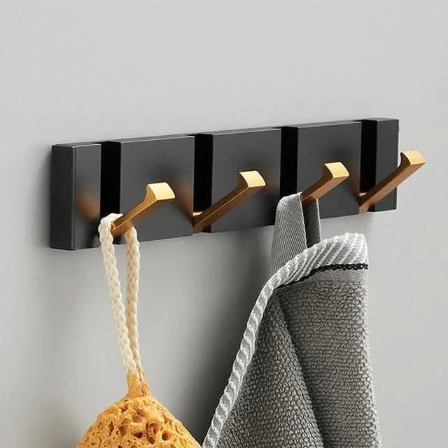 Wall Mounted Coat Rack Hook Folding Retractable Metal Storage - Image 11