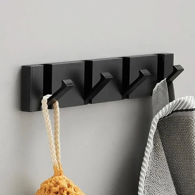 Wall Mounted Coat Rack Hook Folding Retractable Metal Storage - Image 13