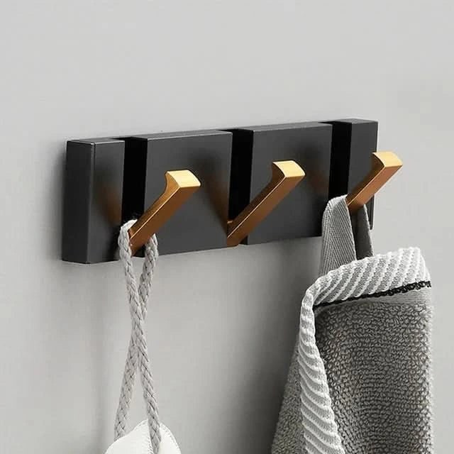 Wall Mounted Coat Rack Hook Folding Retractable Metal Storage - Image 8